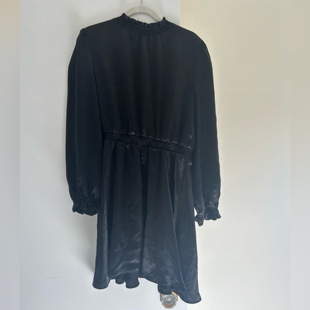 Satin black dress